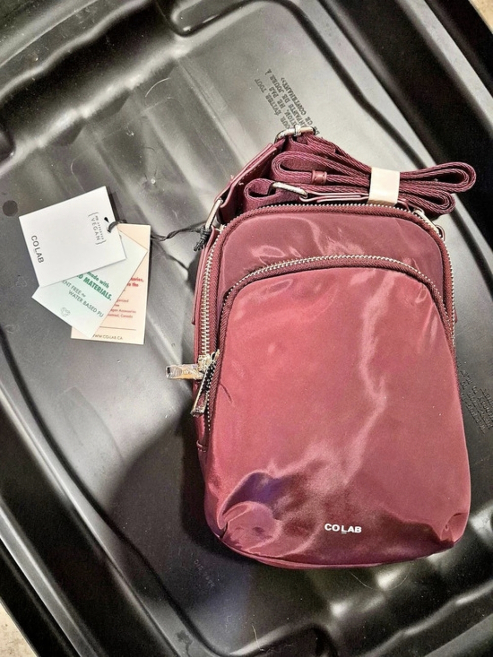 Colab Crossbody Bag in Burgundy NWT